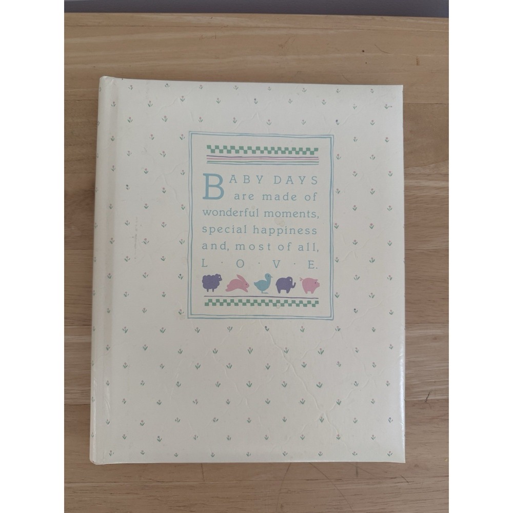 Vintage Hallmark Keepsake Baby Memory Book Album With Original Box 1986 Pastel